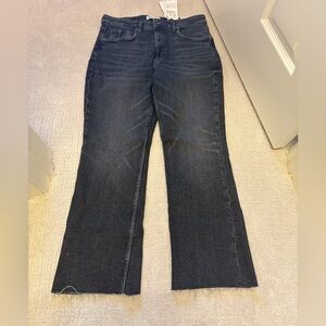 NWT Zara cropped flare jeans